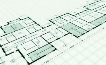 Digitalisierter Grundriss mit Bemaungen