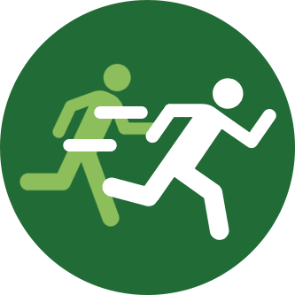Icon Besonderheiten hervorheben Icon Wettrennen- Wettbewerbsvorteil