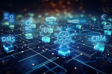 Icons von Immobilienportalen in futuristischer Anmutung