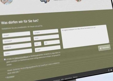 Call-to-action-Elemente (CTA) auf einer Maklerwebseite