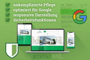 Responsive Darstellung eines Immobilienangebots