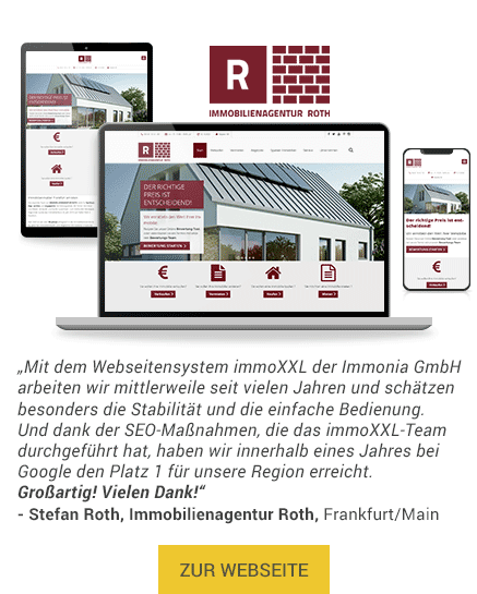 Website von Immobilienagentur Roth