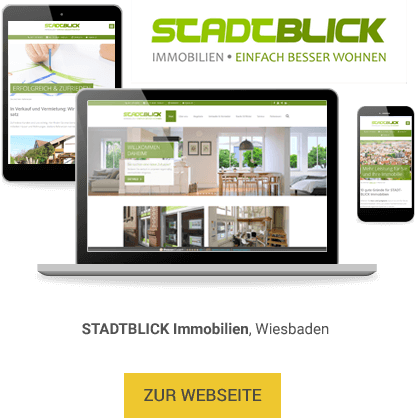 Website für Immobilienmakler Stadtblick