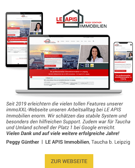 Webseite von LE APIS Immobilien