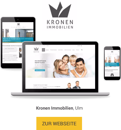 Immobilienhomepage f&uuml;r Makler Kronen