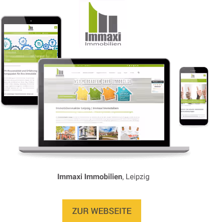 Homepage f&uuml;r Immobilienmakler Immaxi