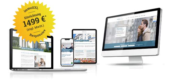 Immobilienmakler Website Produkt Full Responsive Plus