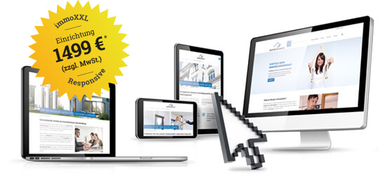 Immobilienmakler Website Produkt Full Responsive Plus