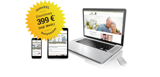 Immobilienmakler Website Produkt Full Responsive