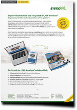 Produktdatenblatt für Immobilienmakler Website Produkt PDF Broschüre (PDF)