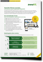 Produktdatenblatt für Immobilienmakler Webseiten Produkt Projektmodul (PDF)
